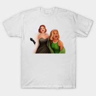 Evelyn Hugo and Celia St. James green background T-Shirt